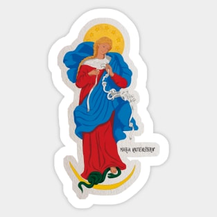 Mary who unties the knots Sticker